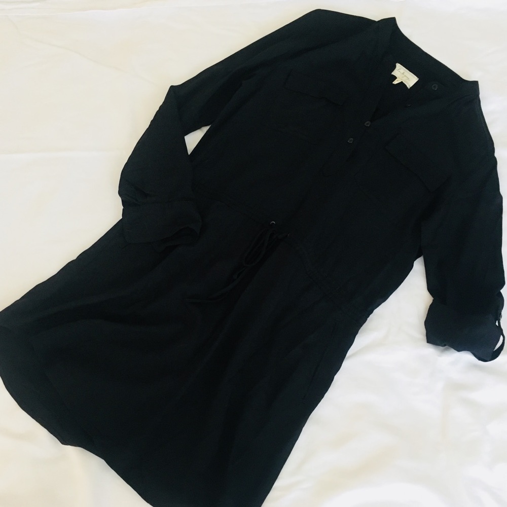 Lou and Grey for Loft Black Shirt Dress